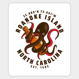 Roanoke Island, NC Octopus Summer Vacation Magnet